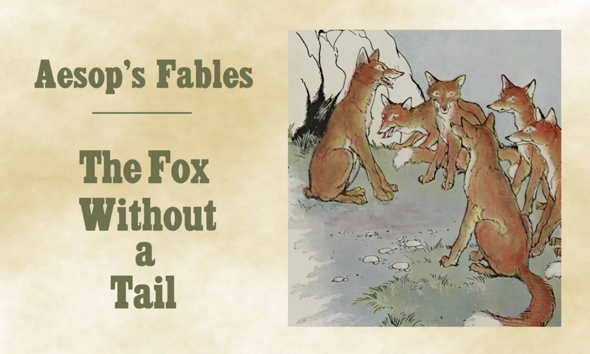 “The Fox Without a Tail,” illustrated by Milo Winter, from “The Aesop for Children,” 1919. (PD-US)