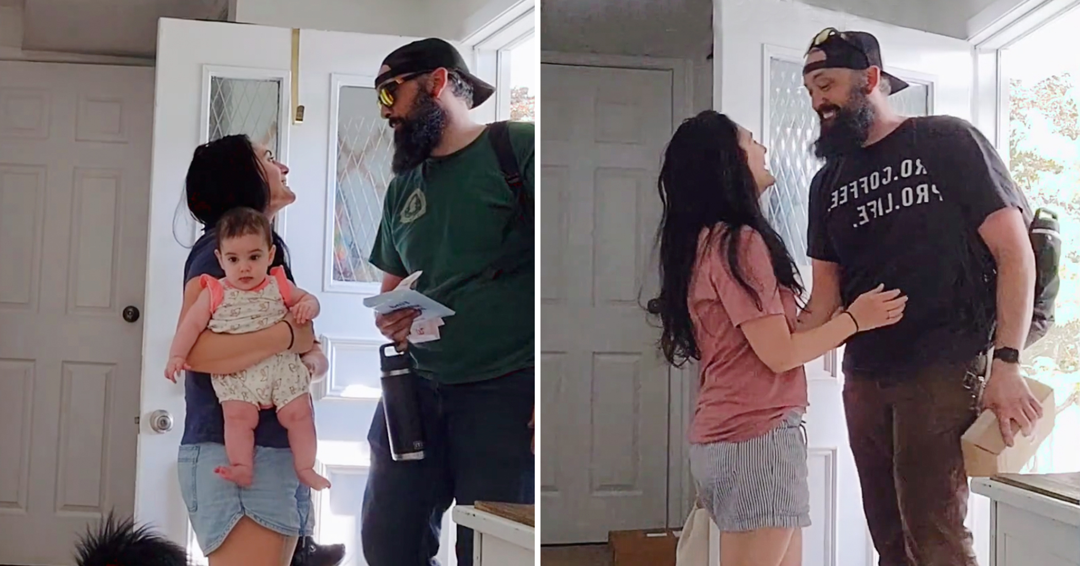 NextImg:'A godly marriage': Mom of 5 greets husband at the door every day, her small act impacts him so much