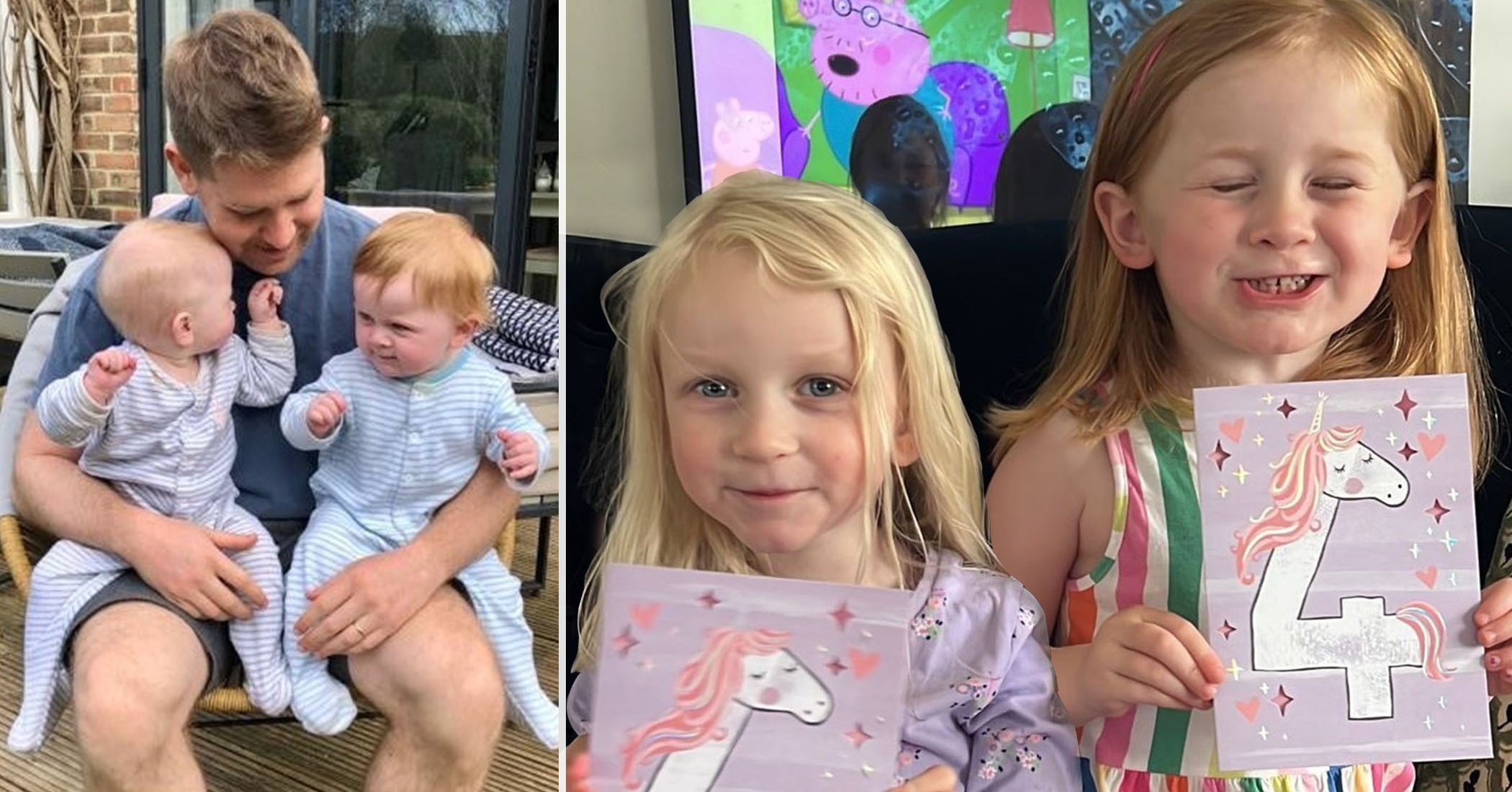 NextImg:Twin sisters receive heartwarming birthday card from their late father who lost his battle to a brain tumor