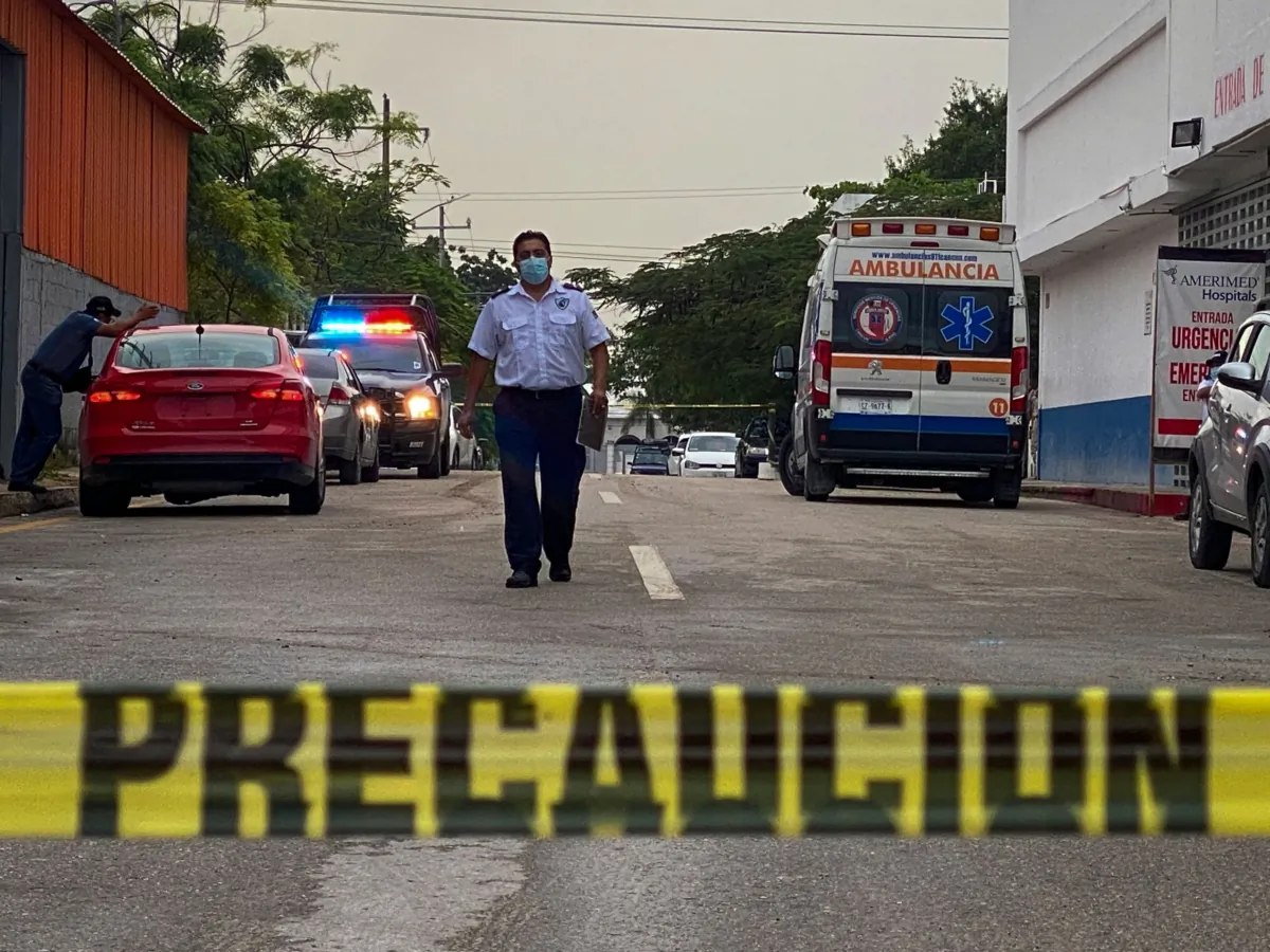 An ambulance in Quintana Roo state, Mexico, on Jan. 21, 2022. (Juan Manuel Valdivia/AFP via Getty Images)