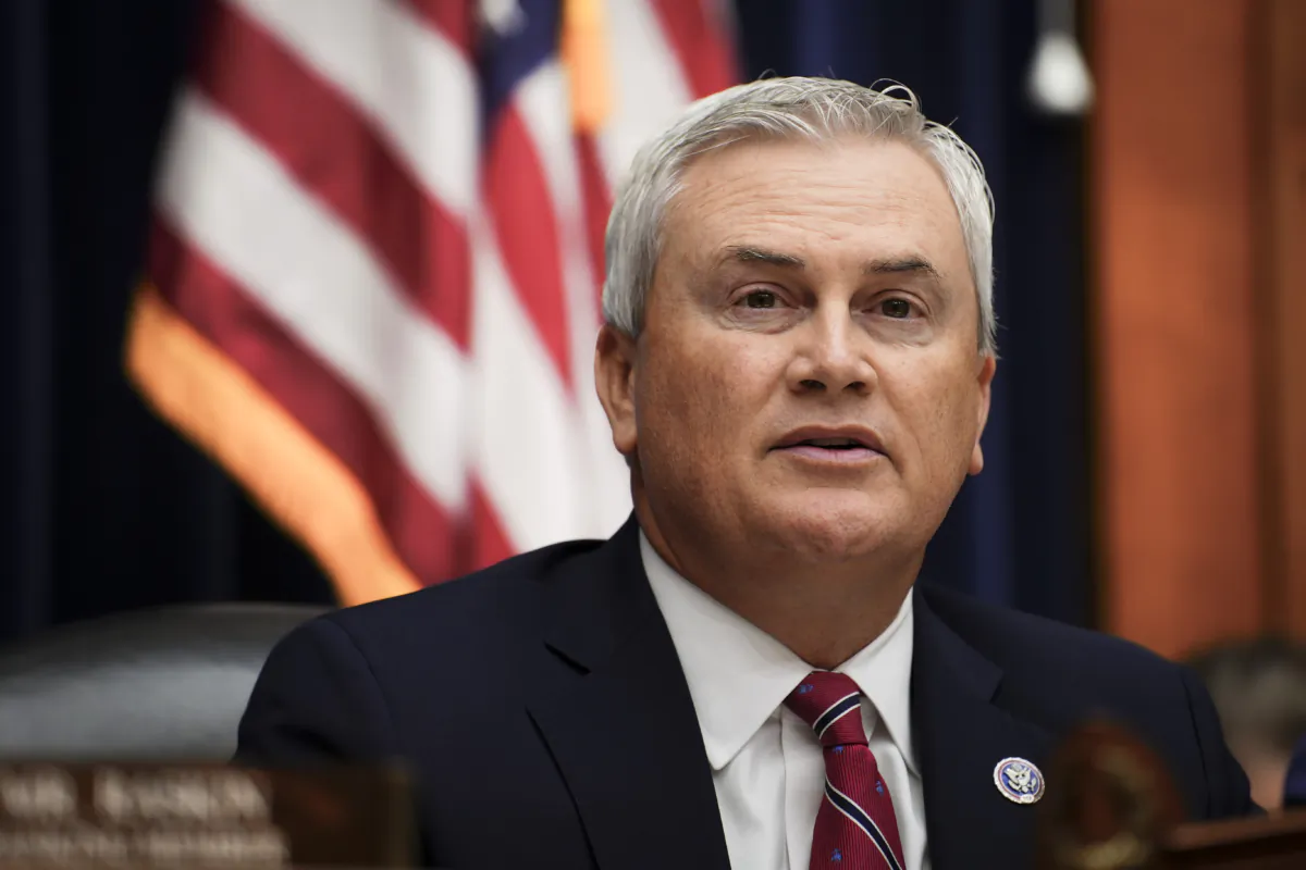 Chairman of the Full Committee on Oversight and Accountability Rep. James Comer (R-Ky.) speaks during a hearing with IRS whistleblowers about the Biden Criminal Investigation at the U.S. Congress in Washington on July 19, 2023. (Madalina Vasiliu/The Epoch Times)