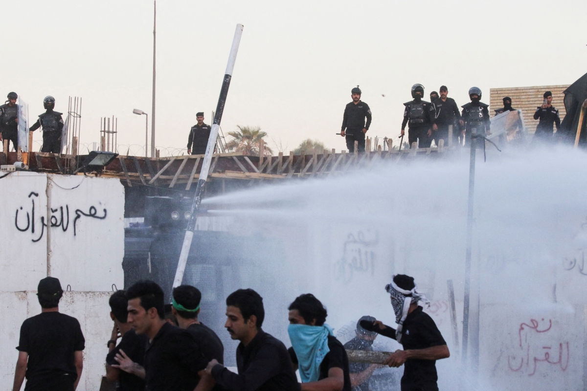NextImg:Protesters Storm Swedish Embassy in Baghdad After Man Threatens to Burn Quran in Stockholm