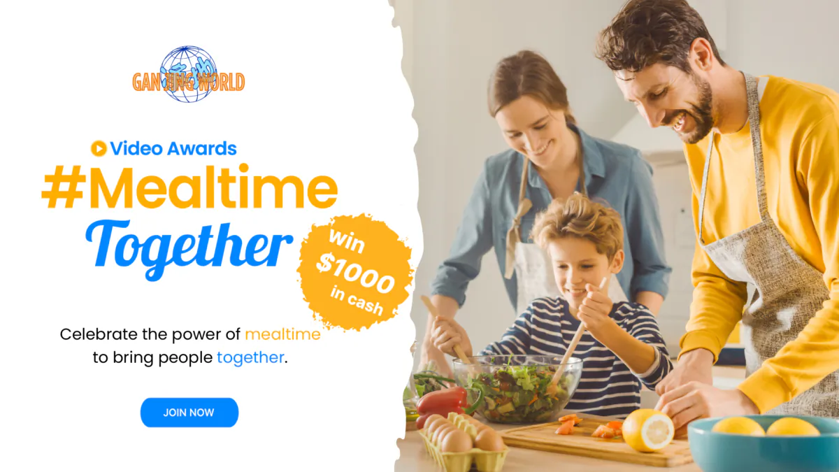 An ad banner for Gan Jing World's #MealtimeTogether competition. (Courtesy of GJW)