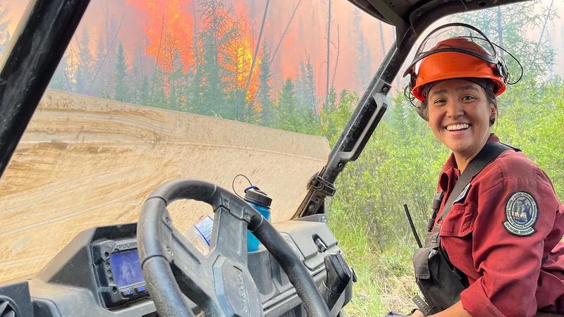 BC Wildfire service firefighter Devyn Gale is seen in an undated handout photo. (The Canadian Press/HO-BC Wildfire Service)