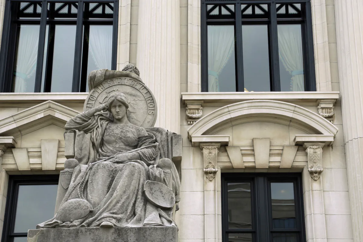 The Illinois Supreme Court building in Springfield, Ill on Aug. 27, 2014. (Seth Perlman/AP Photo/File photo)