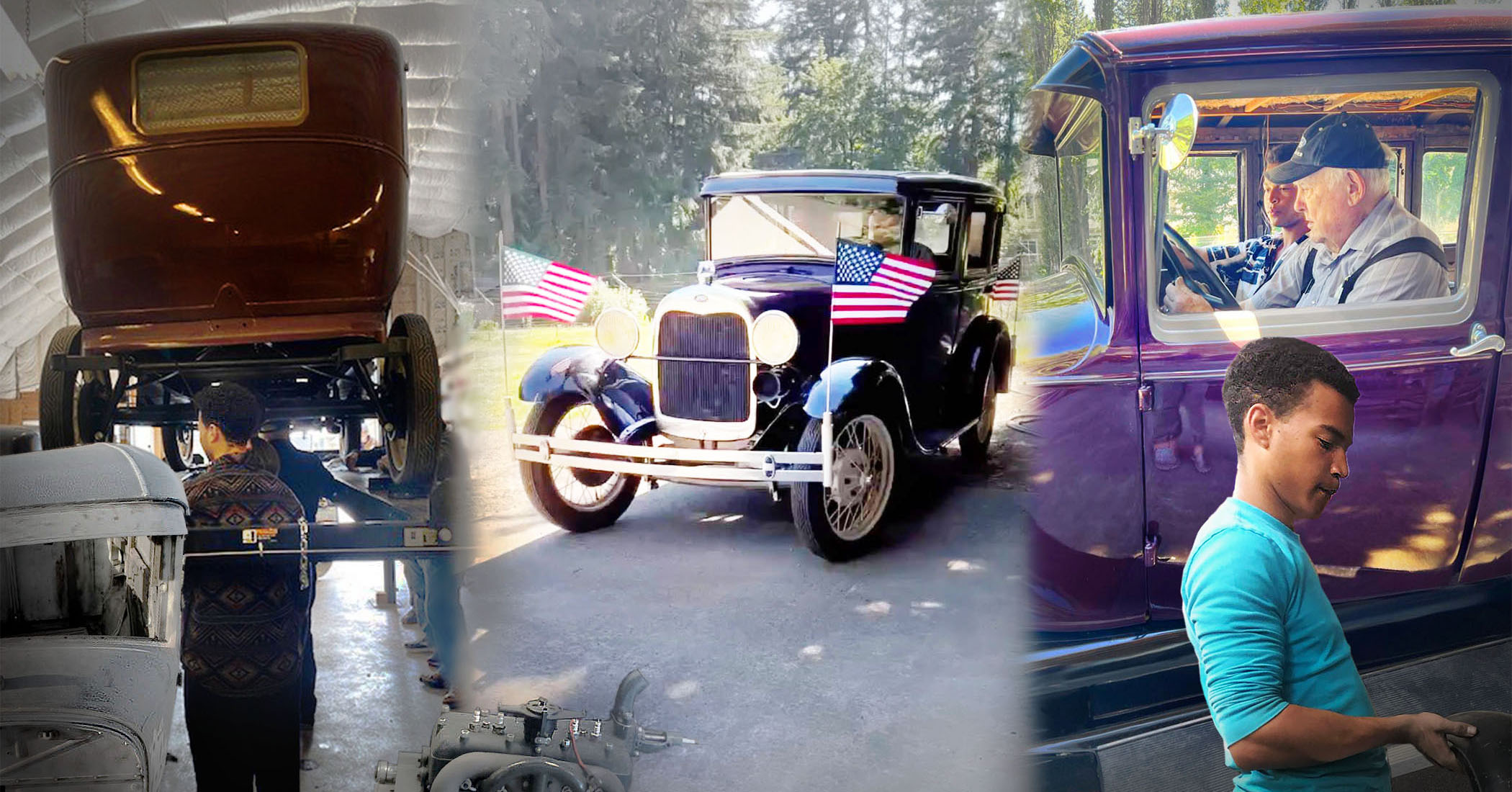 NextImg:91-year-old car lover gives teen motor of 1929 Ford Model A—then they rebuild the whole car
