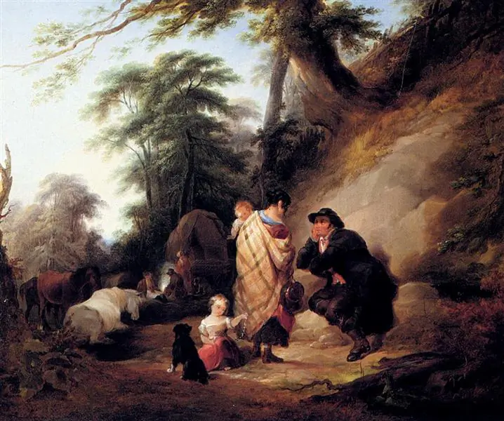"Travelers Resting," by William Shayer. (Public Domain)