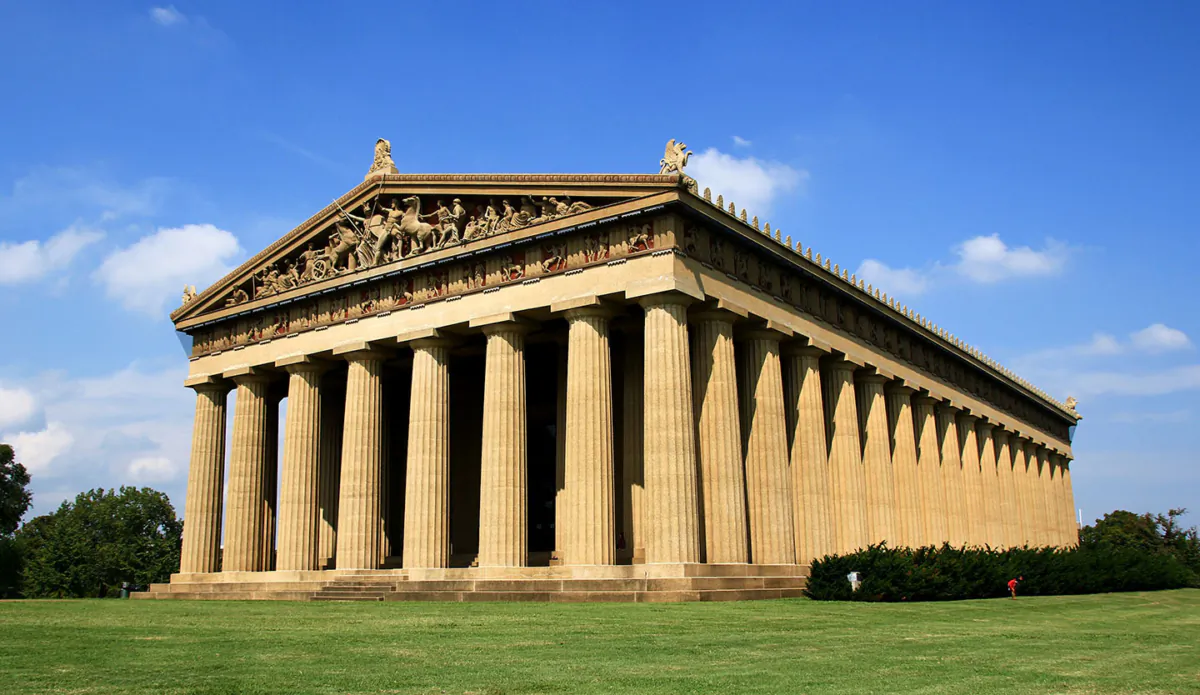 The centerpiece of Centennial Park in Nashville, Tenn. The Parthenon is a full-scale replica of the original Parthenon in Athens. (Mayur Phadtare/CC BY-SA 3.0)