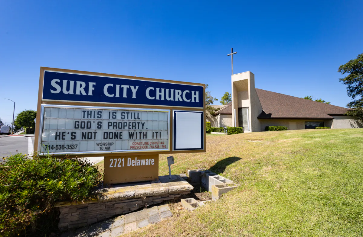 Surf City Church in Huntington Beach, Calif., on July 20, 2023. (John Fredricks/The Epoch Times)