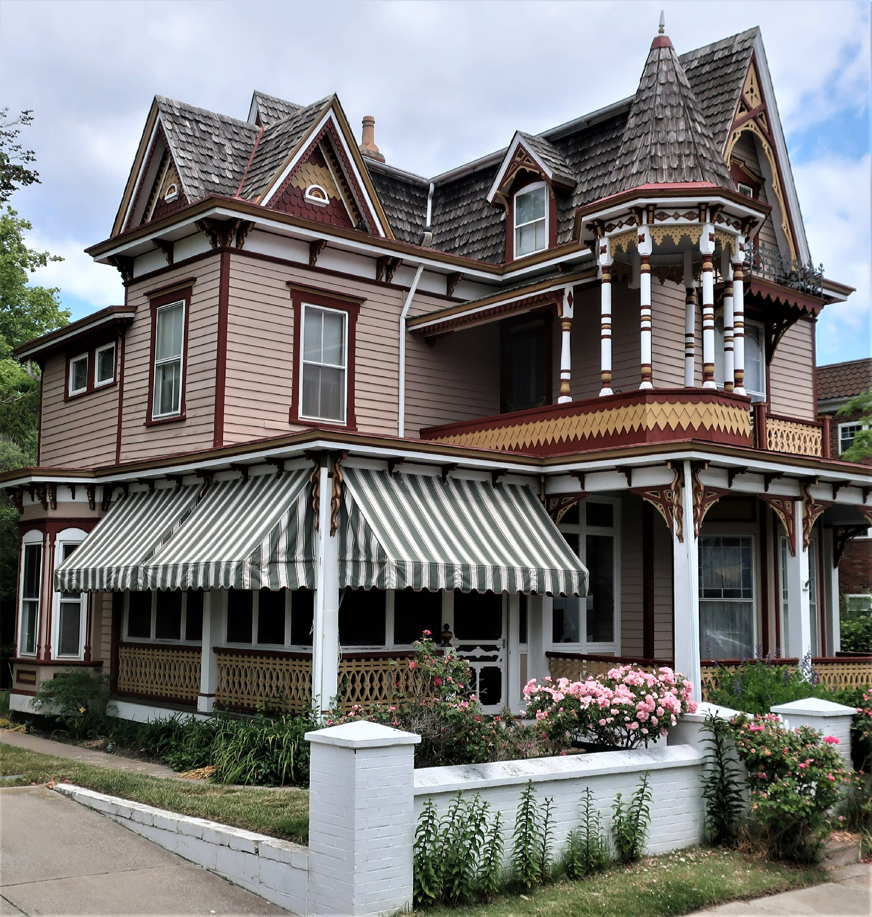 Victorian homes in Cape May, New Jersey, have helped the city reach National Historic Landmark status.