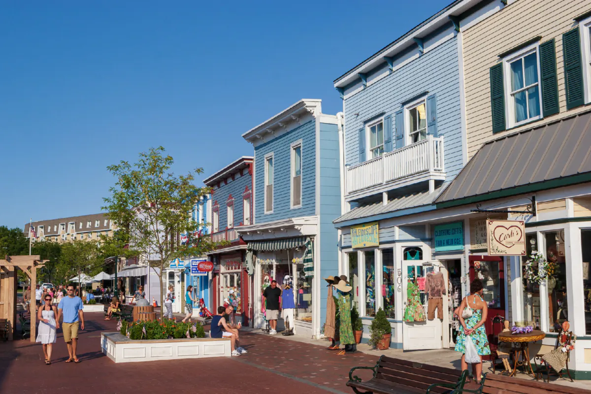 The Washington Street Mall in Cape May, New Jersey, is filled with locally owned and unusual shops. (Photo courtesy of Jonathan Cohen/Dreamstime.com)