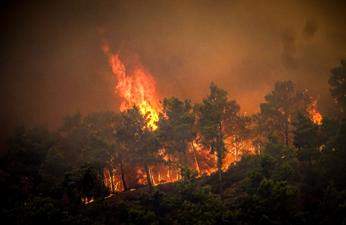 Holidays and Flights to Greek Island Ravaged by Fire Cancelled