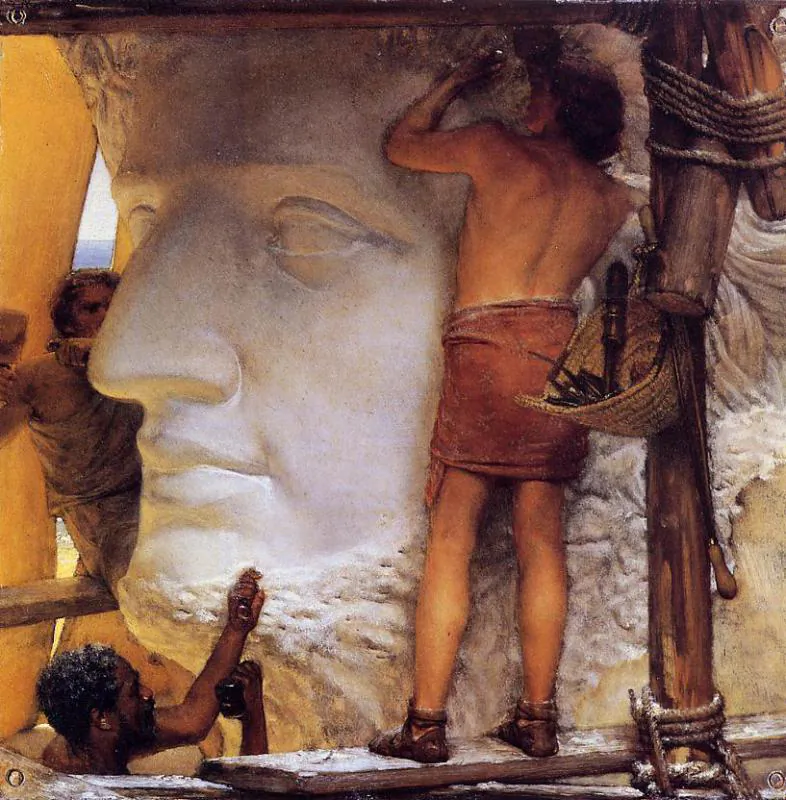 "Sculptors in Ancient Rome," 1877, by Lawrence Alma Tadema. (Public Domain)