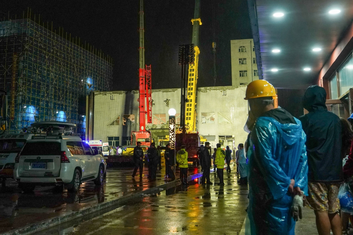 NextImg:At Least 11 Killed as China School Gym Roof Collapses During Girl's Volleyball Team Training