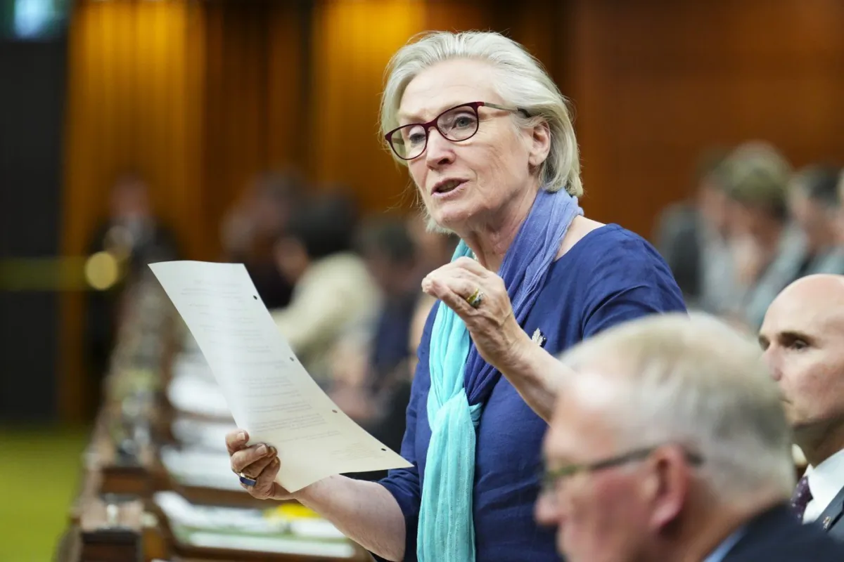 Bennett rises during question period in the House of Commons on Parliament Hill in Ottawa on June 1, 2023. (The Canadian Press/Sean Kilpatrick)