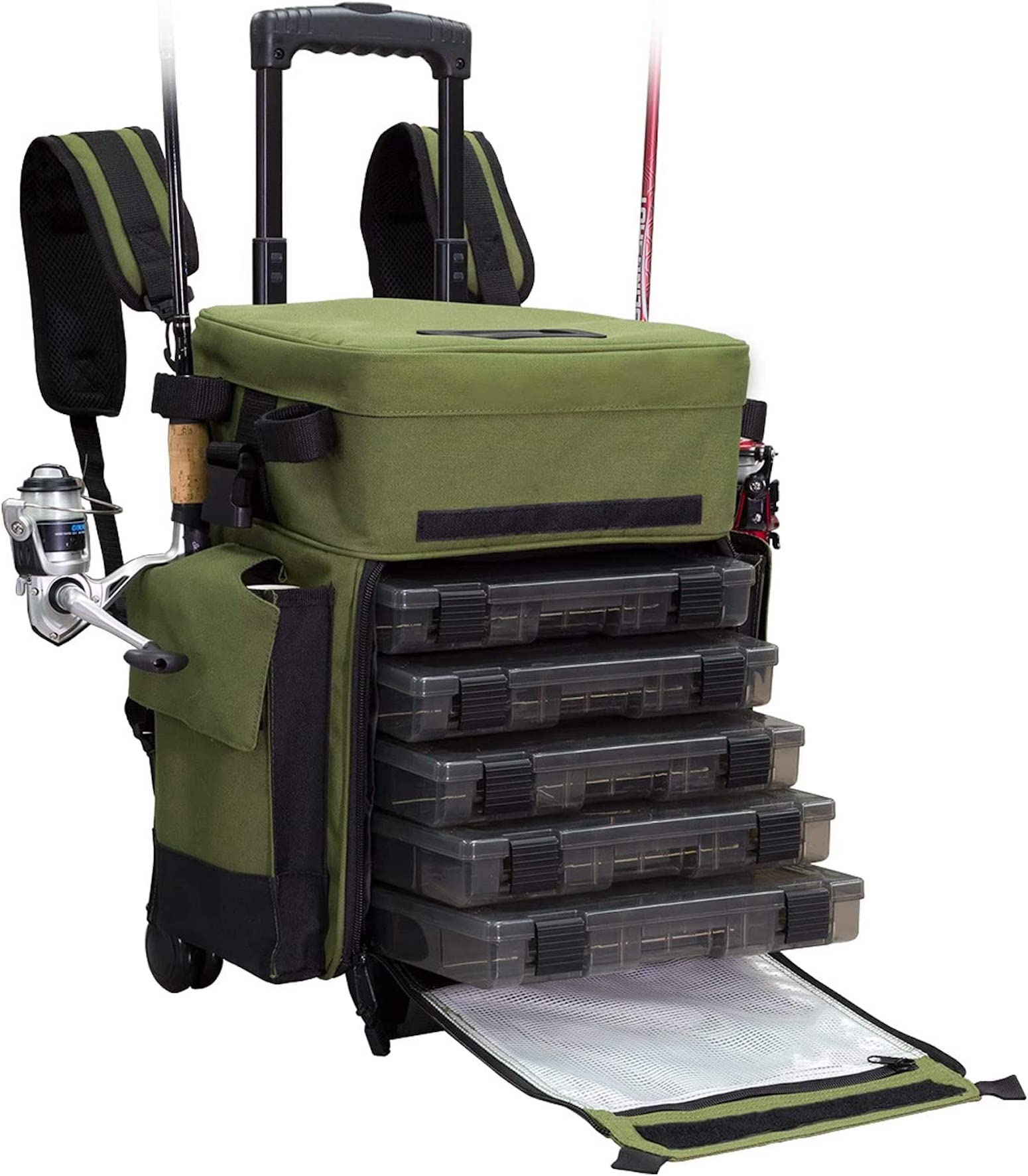 Calissa Rolling Backpack Tackle Box