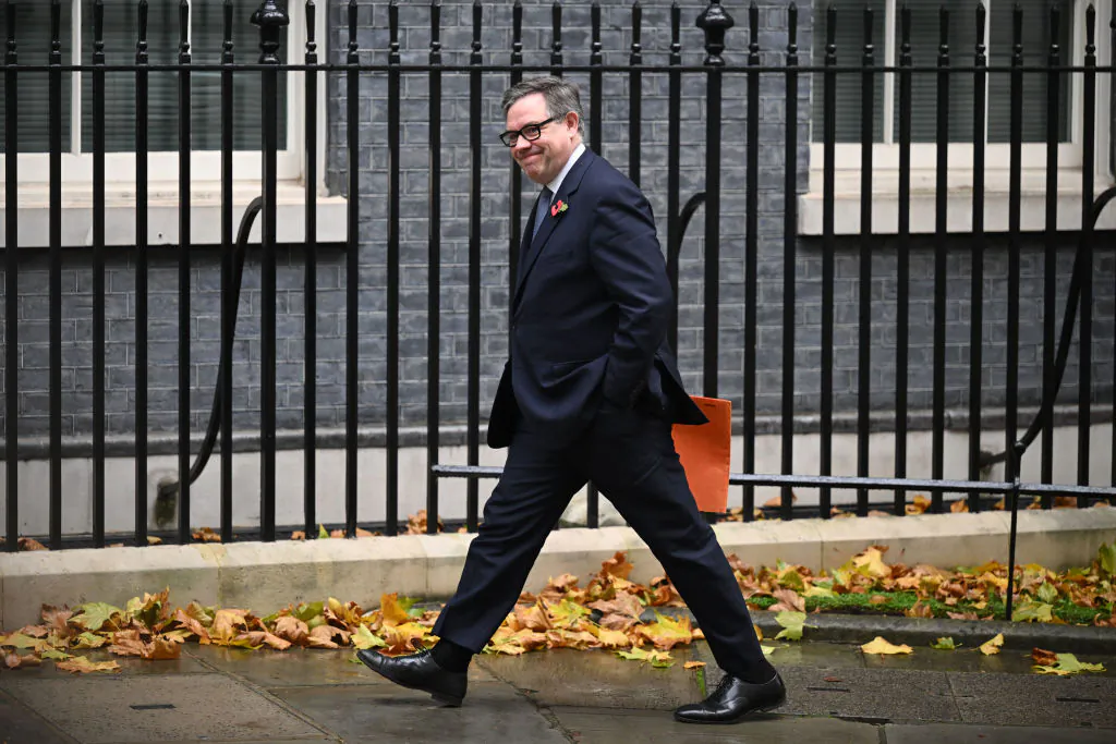 Paymaster General Jeremy Quin arrives for a Cabinet Meeting at 10 Downing Street in London on November 1, 2022. (Photo by Leon Neal/Getty Images)