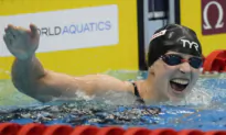 Ledecky Wins Gold at the Swimming Worlds to Tie Mark Set by Phelps