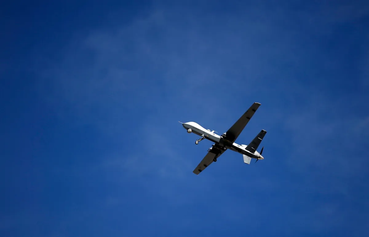 An MQ-9 Reaper remotely piloted aircraft (RPA) in a file photo. (Isaac Brekken/Getty Images)