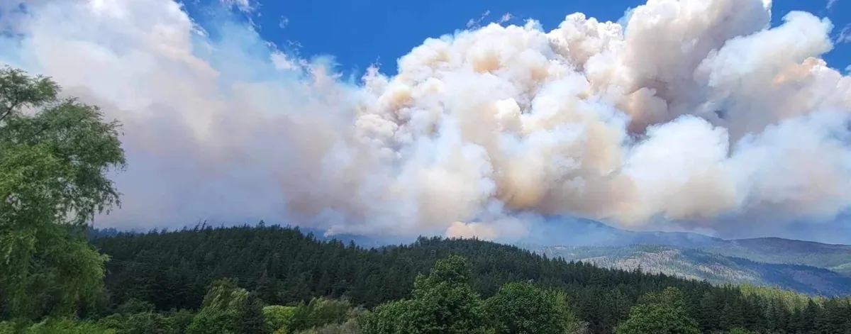 The Casper Creek Wildfire located approximately 33 kilometers west of Lillooet, Bristish Columbia is shown in this handout image provided by the BC Wildfire Service. (The Canadian Press/HO-BC Wildfire Service)
