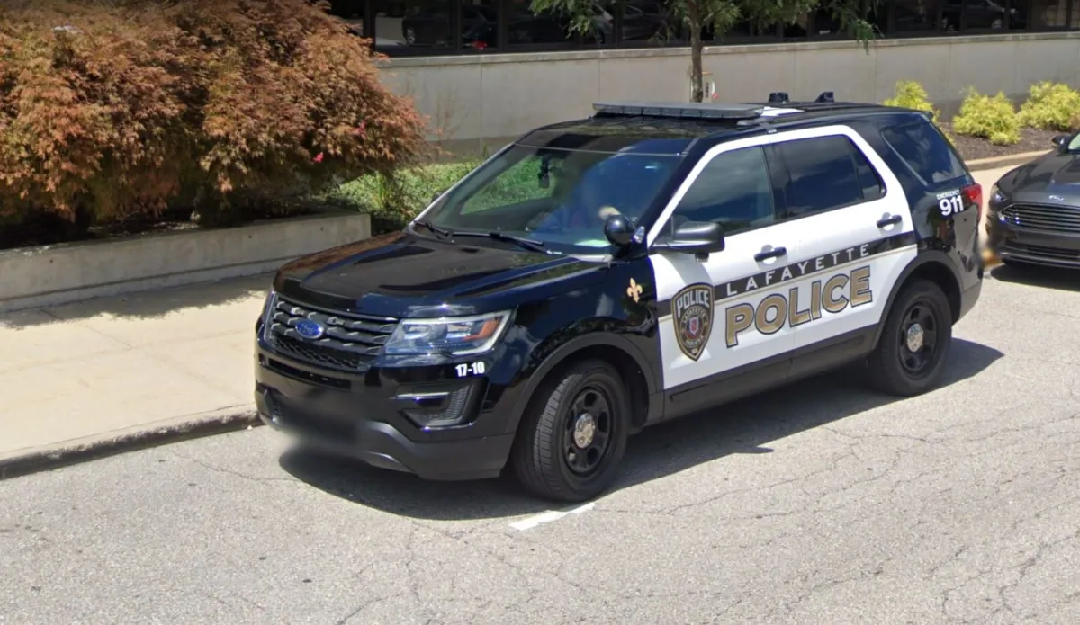 A Lafayette Police Department car in Indiana in July 2019. (Google Maps/Screenshot via The Epoch Times)