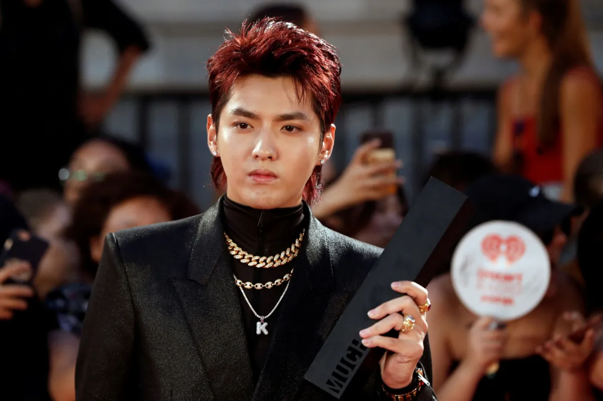 Kris Wu arrives at the iHeartRadio MuchMusic Video Awards (MMVA) in Toronto, Ontario on Aug. 26, 2018. (Mark Blinch/Reuters)