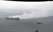 A Car-Carrying Cargo Ship Burning Near a Dutch Bird Habitat Stokes Environmental Worries