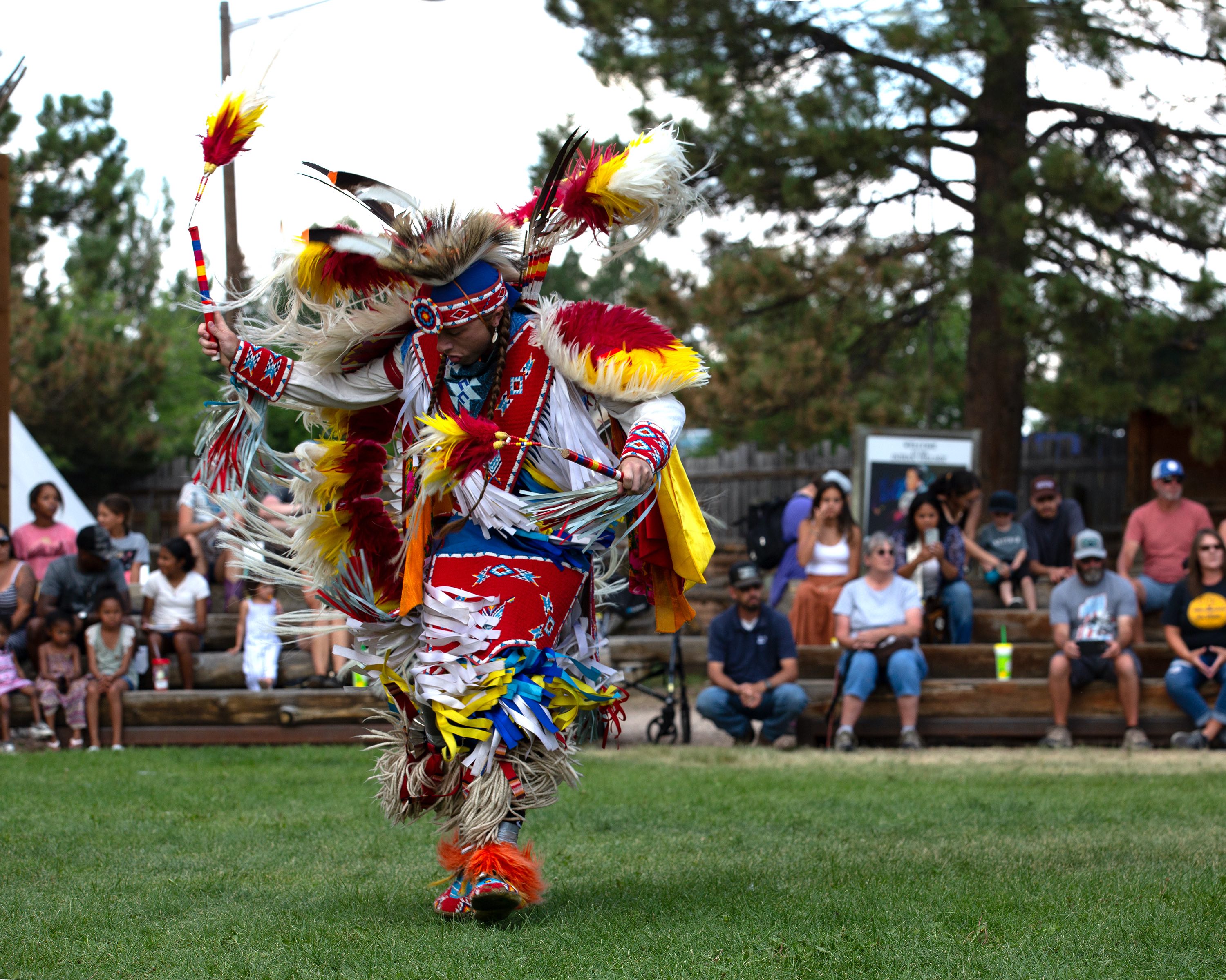 Native American dancer, Cheyenne Frontier Days. 