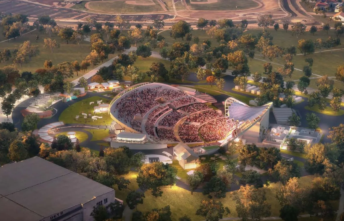 A rendering of the proposed amphitheater at Great Park in Irvine, Calif. (Courtesy of City of Irvine)