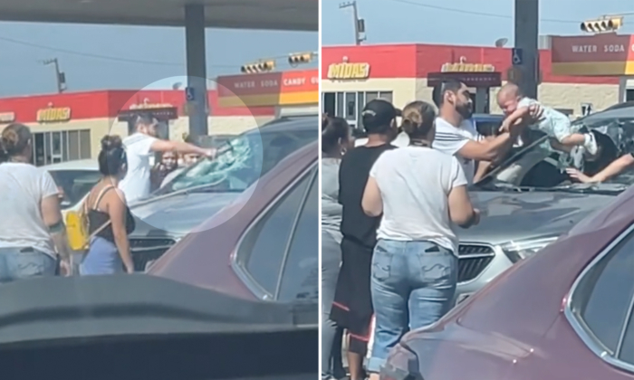 VIDEO: Panicked Father Smashes Windshield to Rescue Baby Locked in a Hot Car