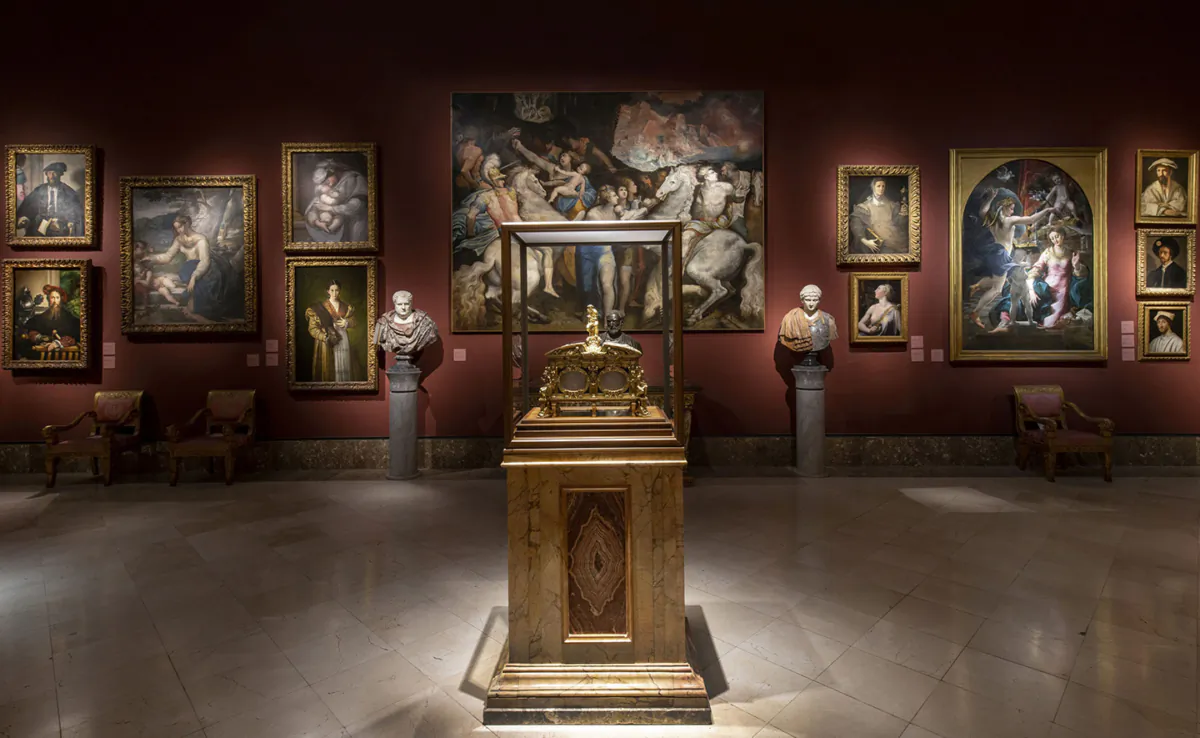 Mannerist room at the Museo di Capodimonte in Naples, Italy. Artworks are now on display at “Naples in Paris: The Louvre hosts the Museo di Capodimonte.”(Courtesy of the Louvre)