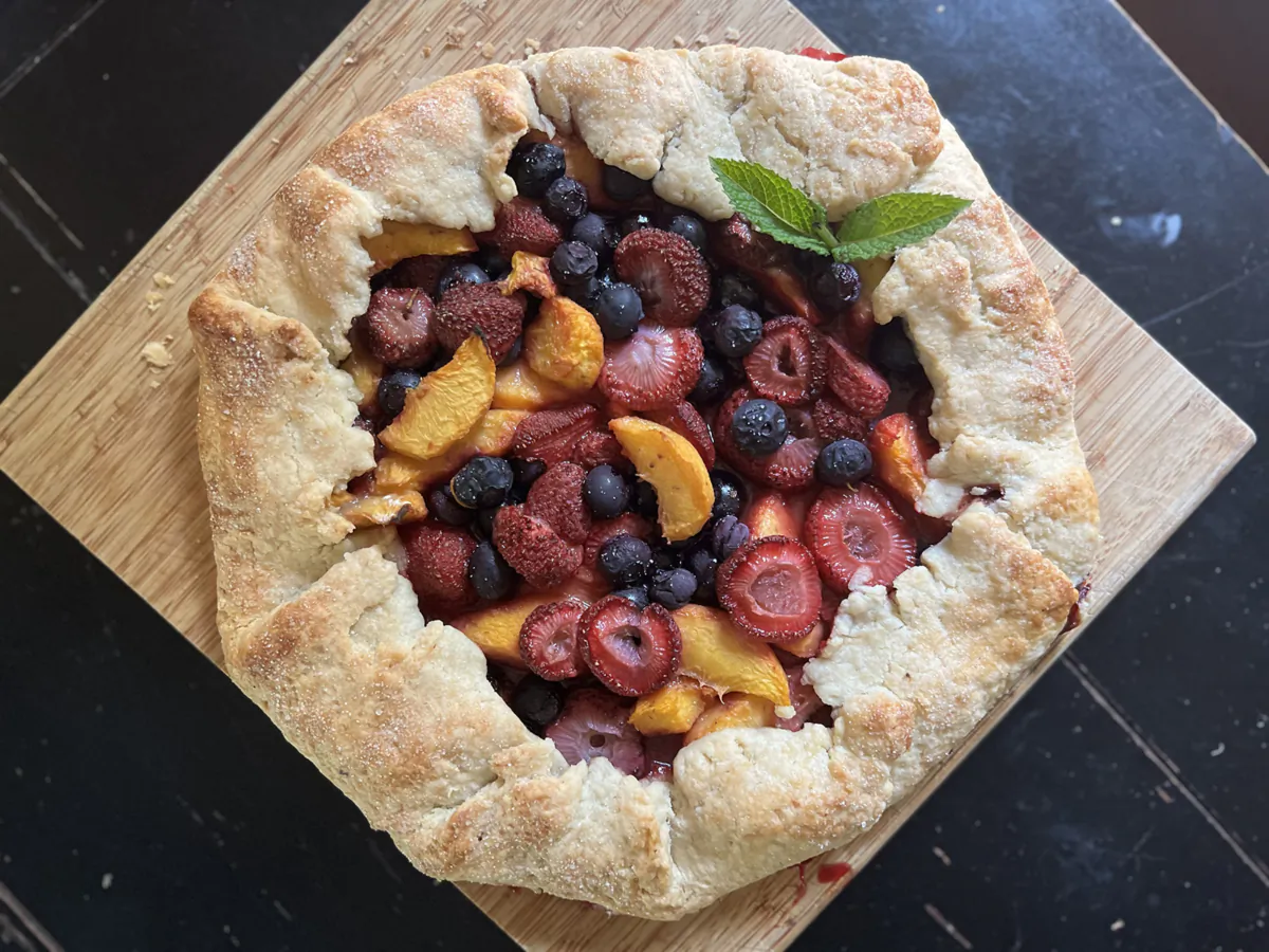 Any summer fruit makes a fine filling for a crispy, seasonal galette. (Gretchen McKay/Pittsburgh Post-Gazette/TNS)