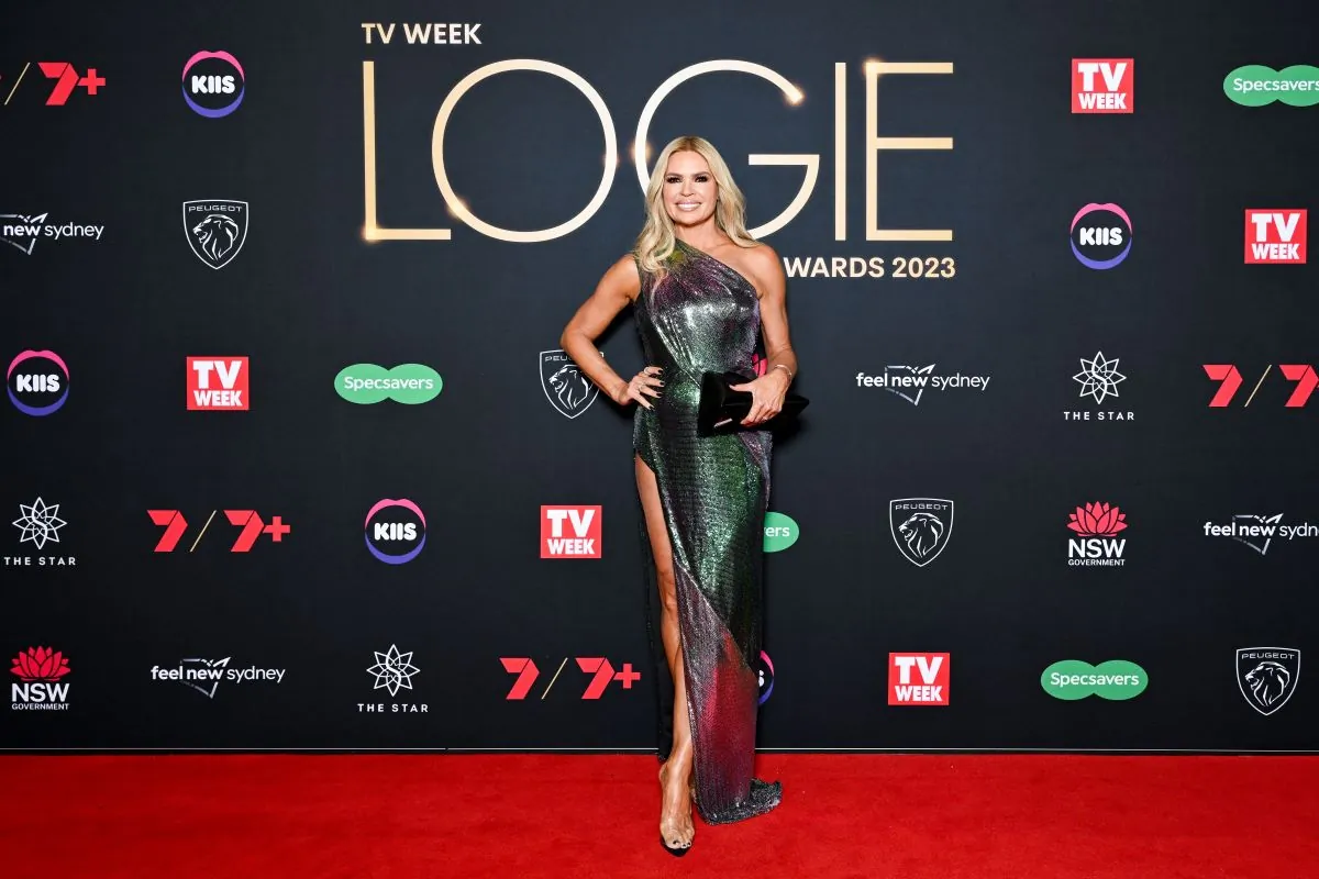 Sonia Kruger during the 63rd TV Week Logie Awards presentation ceremony at the Star in Sydney, Sunday, July 30, 2023. (AAP Image/Steve Markham)