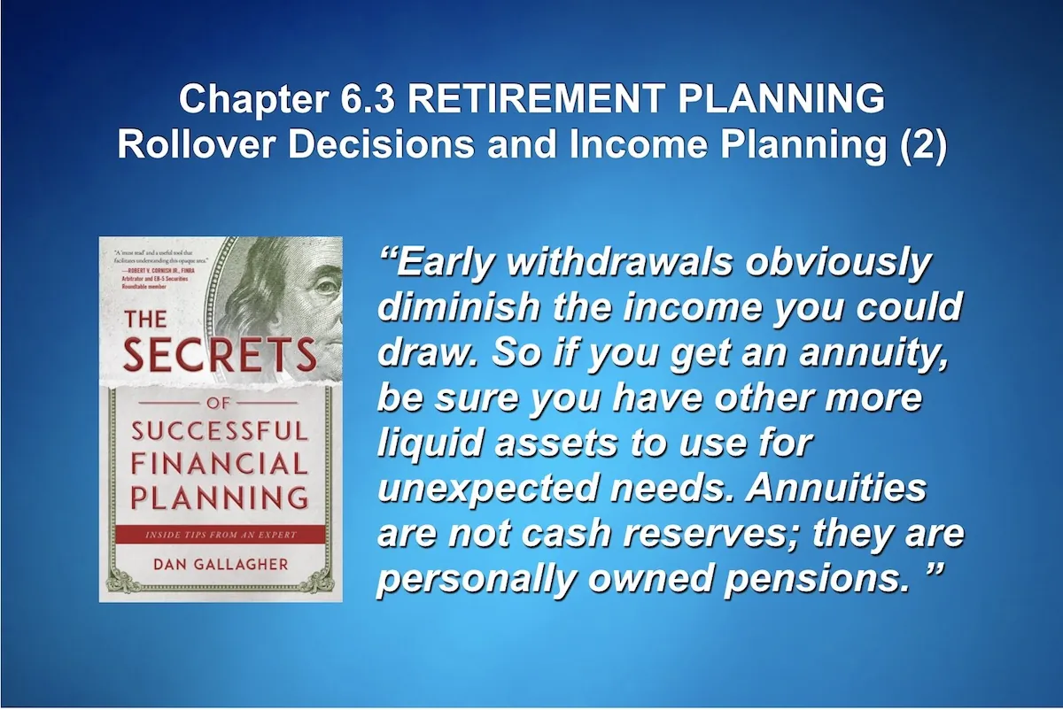 A serialization of the guide, “The Secrets of Successful Financial Planning.”