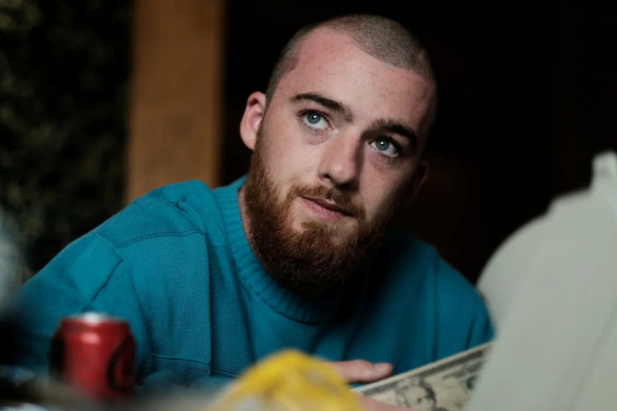 Angus Cloud, cast member of the HBO teen drama series 'Euphoria', is pictured on set in this undated photo. (HBO/Eddy Chen/Handout via Reuters)