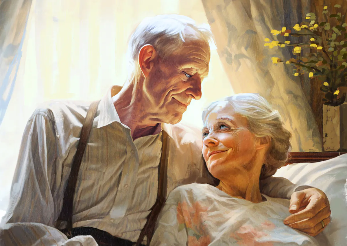 A hospice nurse said that observing older couples increased her faith that long marriages can be "loving and kindly." (Biba Kayewich)