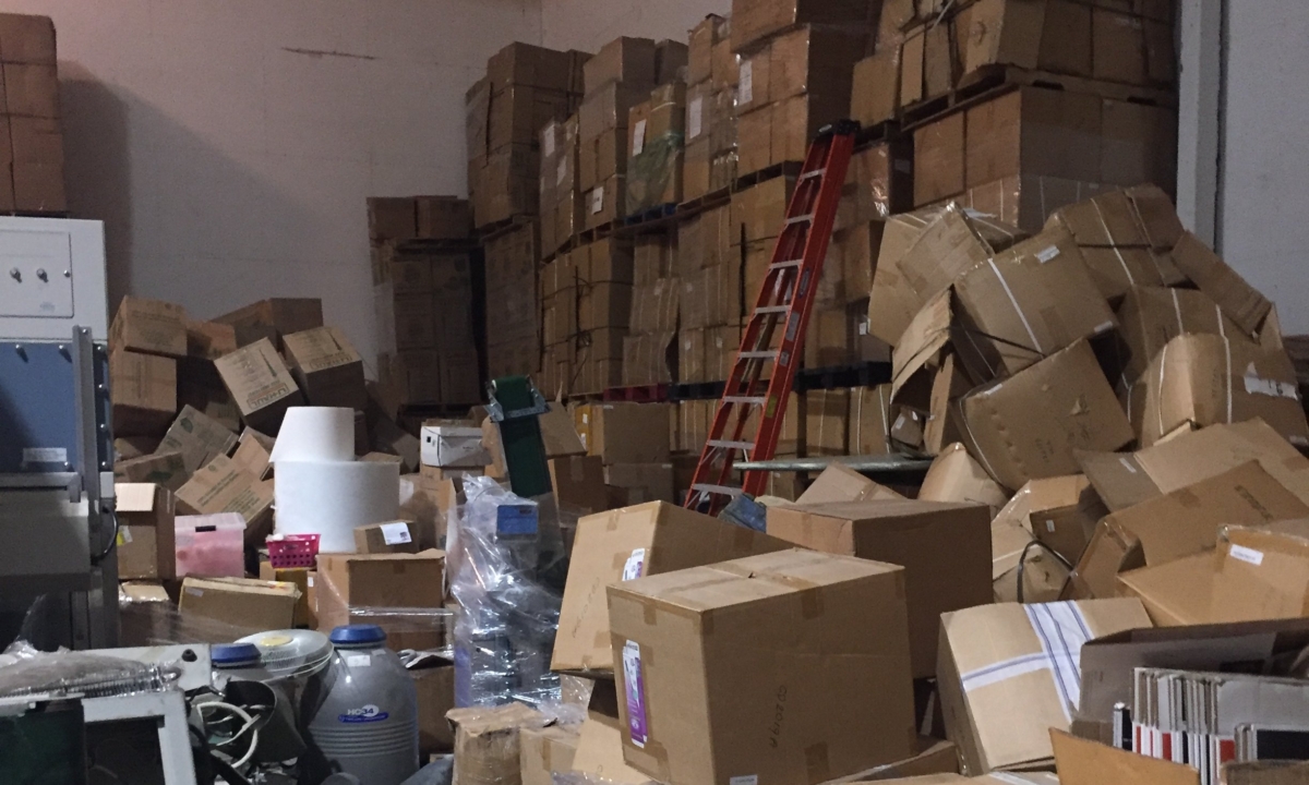 The interior of a suspected biolab in Reedley, Calif., on July 31, 2023. (Courtesy of City of Reedley)