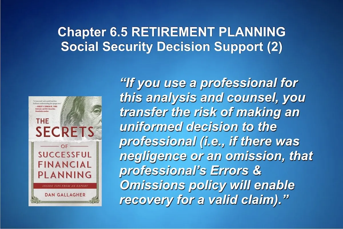 A serialization of the guide, “The Secrets of Successful Financial Planning.”