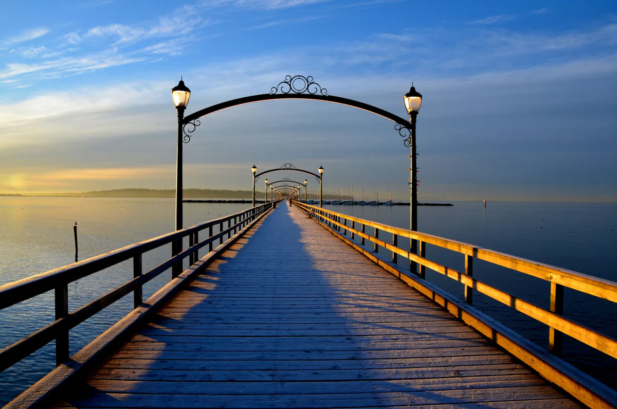 White Rock Pier, at 1,540 feet in British Columbia, claims to be the longest in Canada. (Dreamstime/TNS)