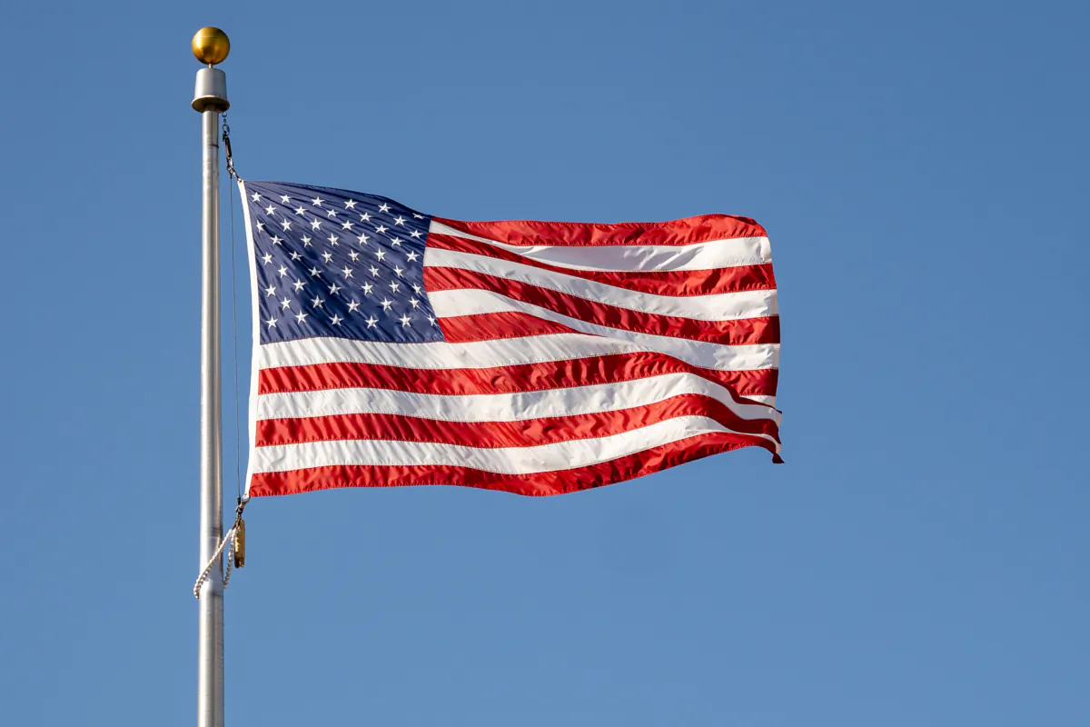 The U.S. flag in Otisville, N.Y., on July 30, 2023. (Samira Bouaou/The Epoch Times)