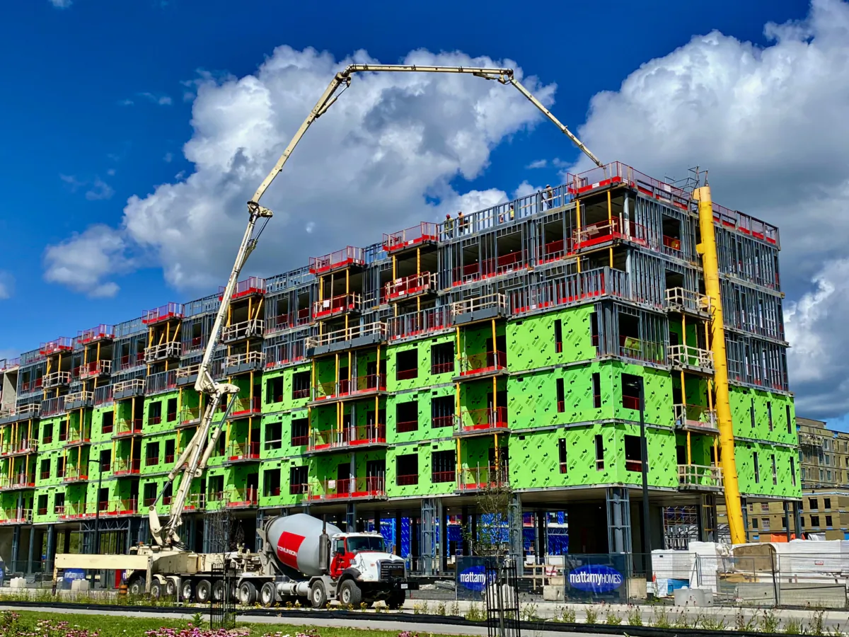 A new building under construction in Ottawa in a file photo. (Jonathan Ren/The Epoch Times)