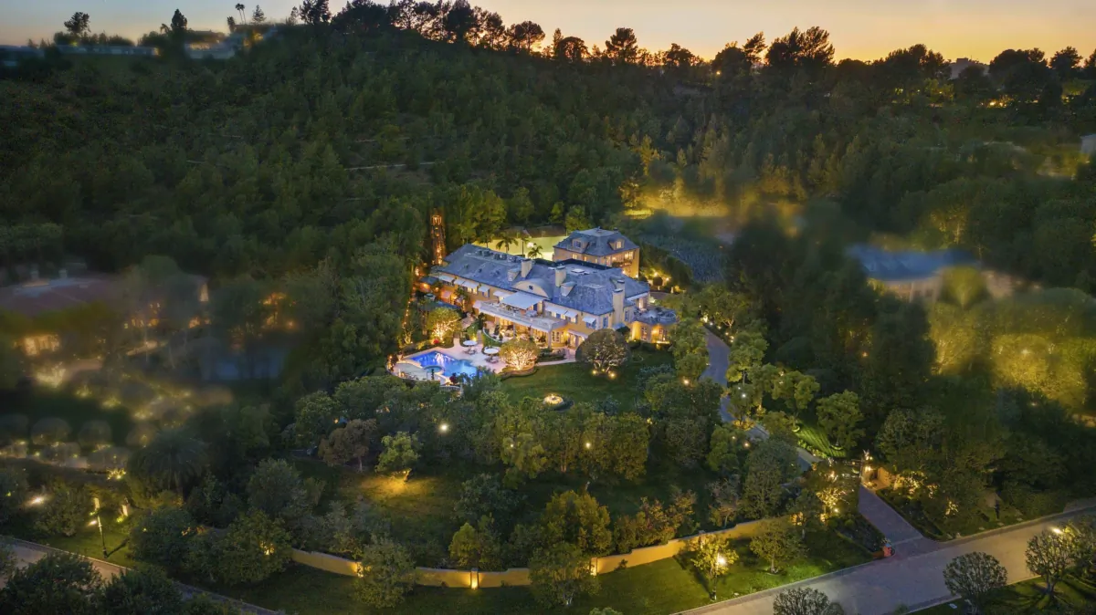 Tucked behind tall walls, this awe-inspiring estate is essentially a resort for a very select clientele. (Ryan Lahiff, courtesy of Douglass Elliman; toptenrealestatedeals.com)