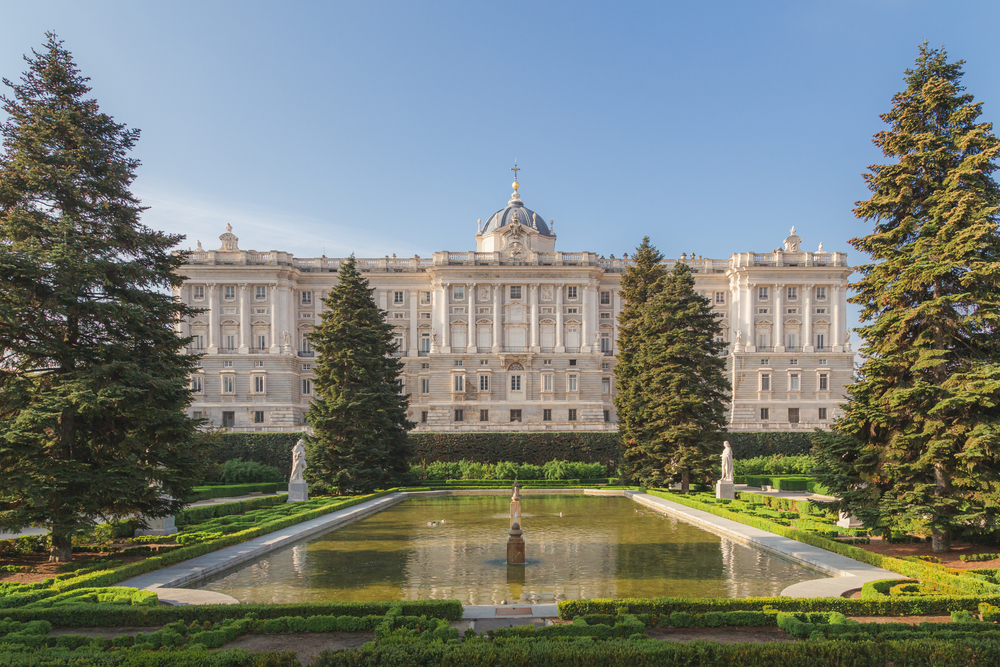 Madrid Spain - April 18 2015 A Sunny Day From