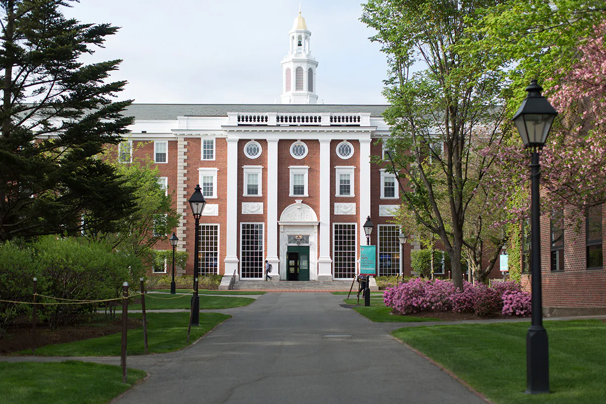 The Baker Library at Harvard University. (Susan Young for Harvard Business School)