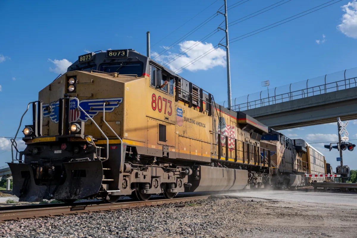 A Union Pacific freight train in a file photo. (Brandon Bell/Getty Images)