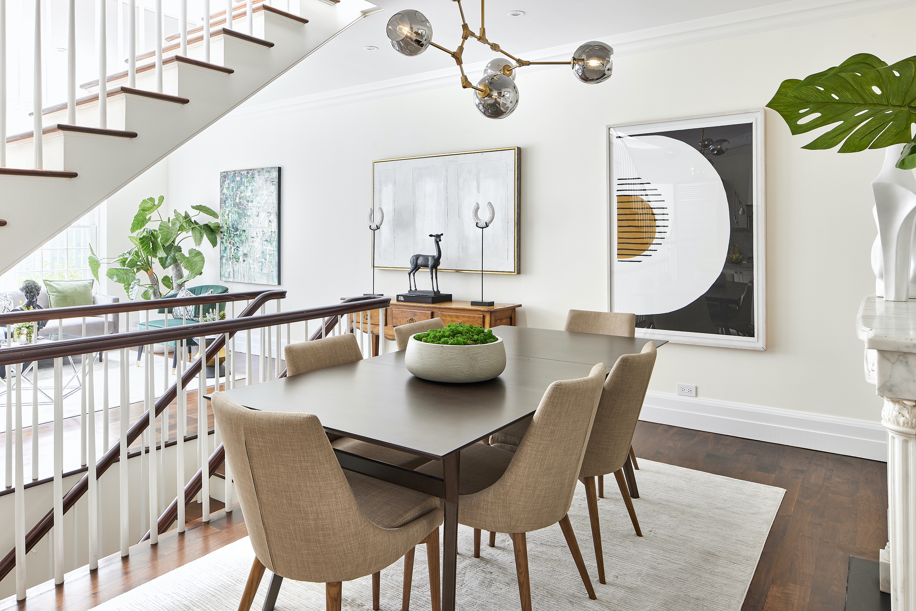 A textured vessel helps create a rustic look.