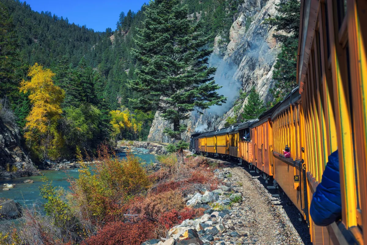 The Durango & Silverton Narrow Gauge Railroad carried gold and silver from mines in Colorado. (Nick Fox/Shutterstock)