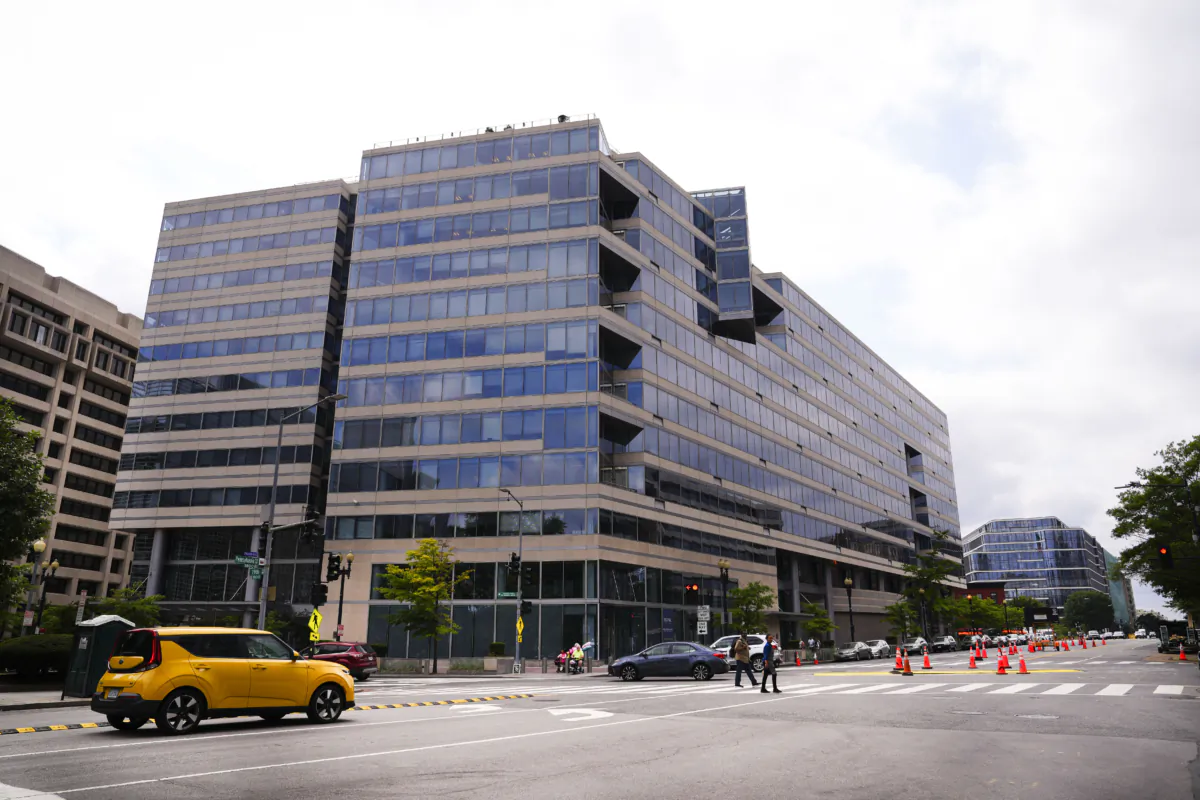 International Monetary Fund Headquarters in Washington, on Aug. 4, 2023. (Madalina Vasiliu/The Epoch Times)