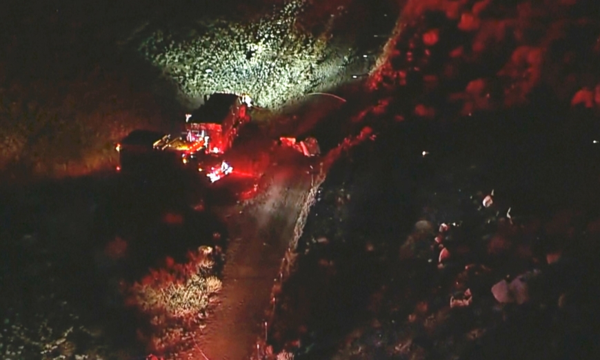 3 dead in helicopter collision while responding to California brush fire.
