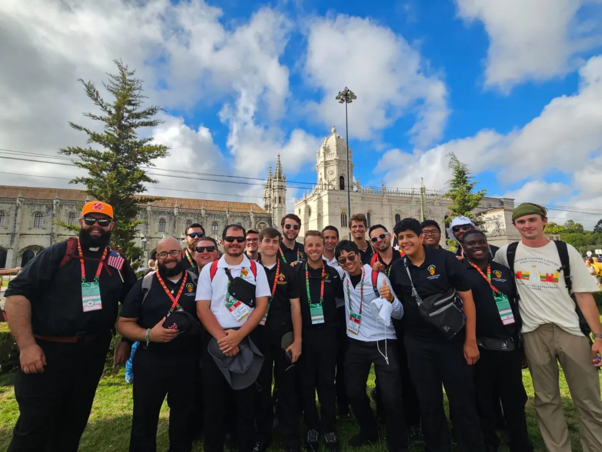 Florida seminarians gather for World Youth Day in Lisbon, Portugal, Friday, Aug. 4, 2023. (Courtesy of Tyler Gates)